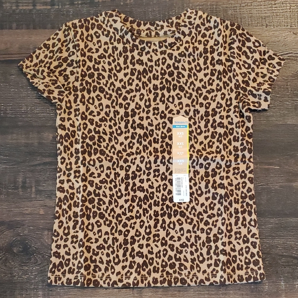 Girls Leopard Print T-Shirt